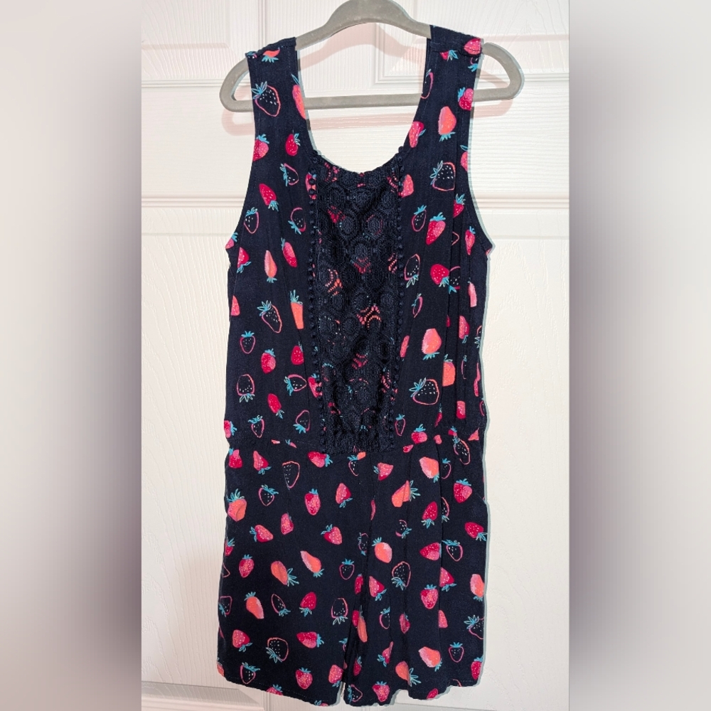Casual Strawberry Romper